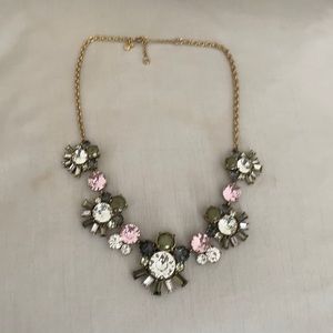 J Crew crystal statement necklace.